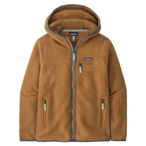 Patagonia Women's Retro Pile Hoody - Nest Brown/Nouveau Green