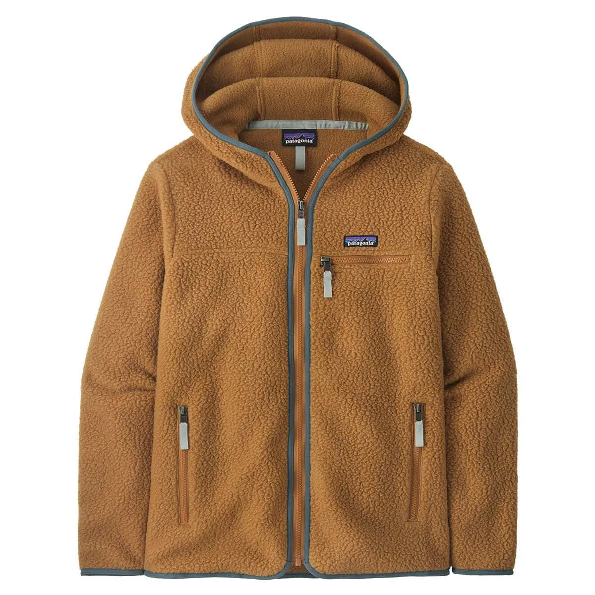 Patagonia Women's Retro Pile Hoody - Nest Brown/Nouveau Green