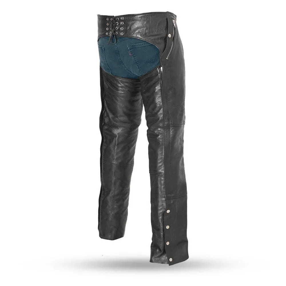 Patriot Chaps with Snap Out Liner - Unisex - Extreme Biker Leather