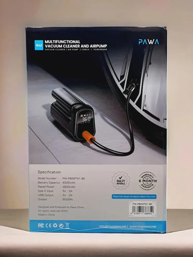 Pawa 4 IN 1 Multifunctional Vacuum Cleaner and Air Pump
