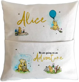 Personalised Winnie The Pooh Themed Pillow