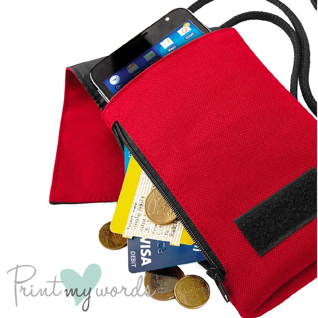 Personalised Write Your Own Message Phone Pouch Wallet