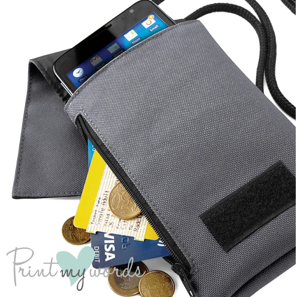 Personalised Write Your Own Message Phone Pouch Wallet