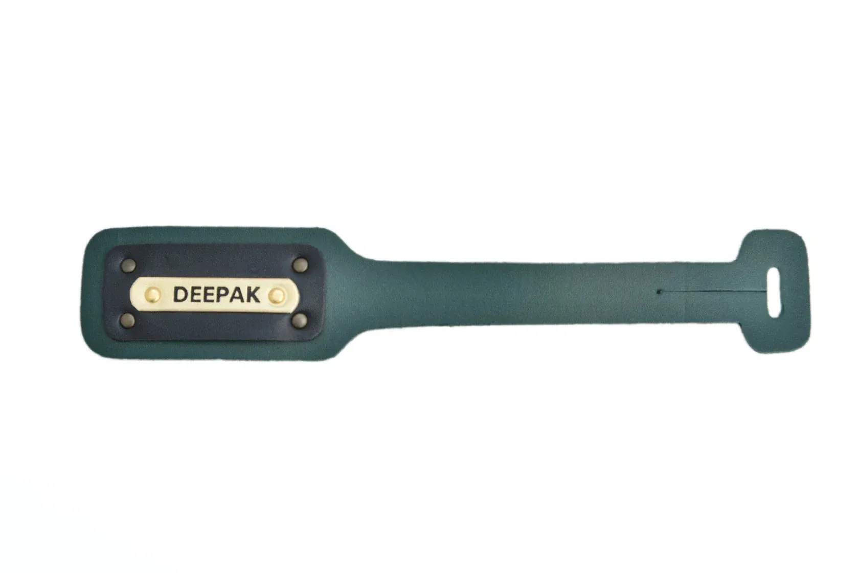 Personalized Luggage Tag - Olive Green