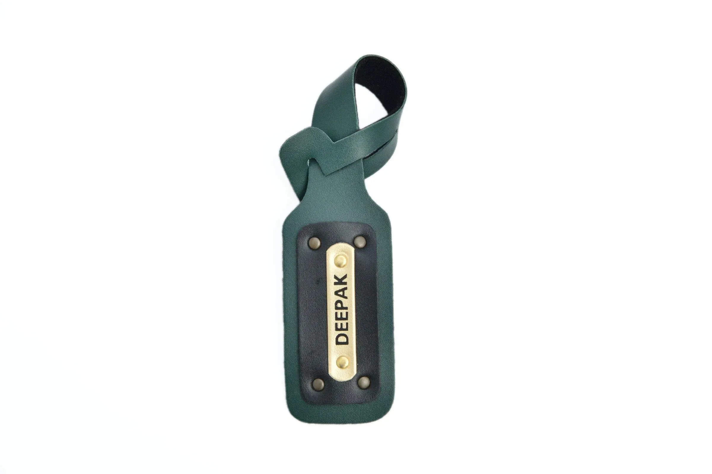 Personalized Luggage Tag - Olive Green