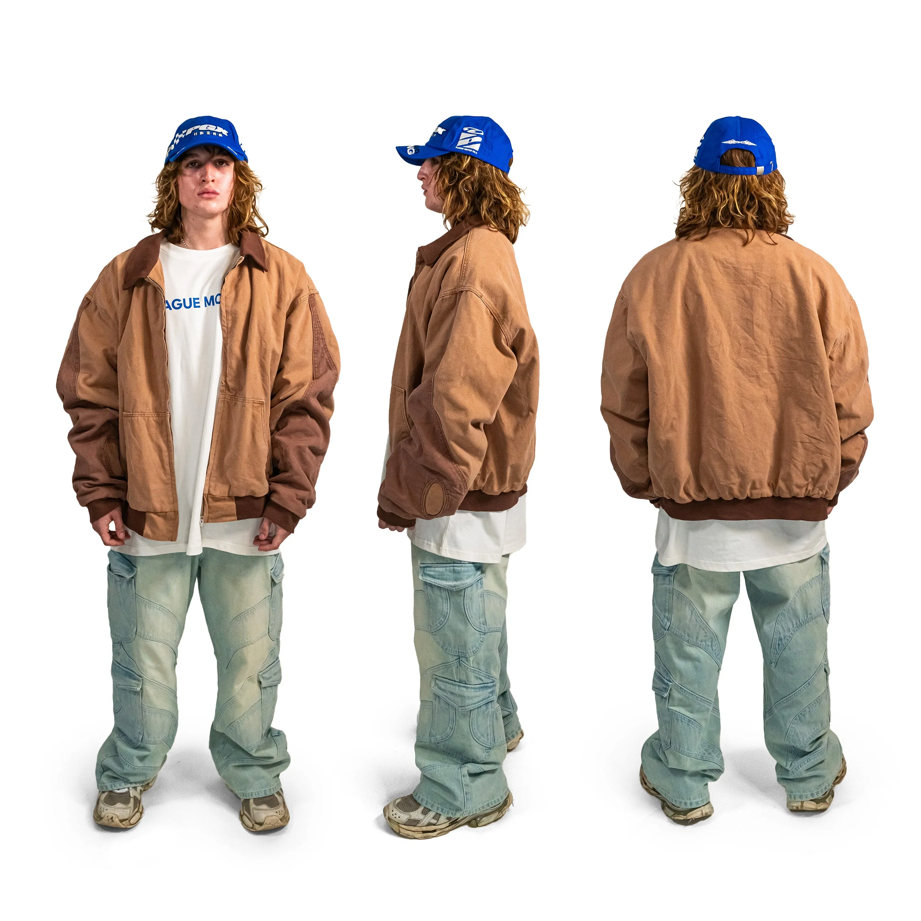 Plague-Cut Work Jacket (Vintage Brown)