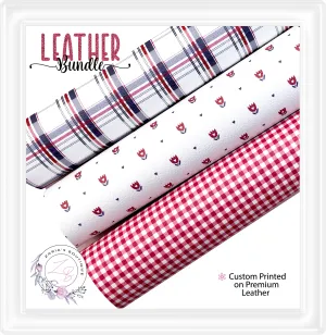 ⋅ Plaid Tulips ⋅ Premium Custom Vegan Faux Leathers