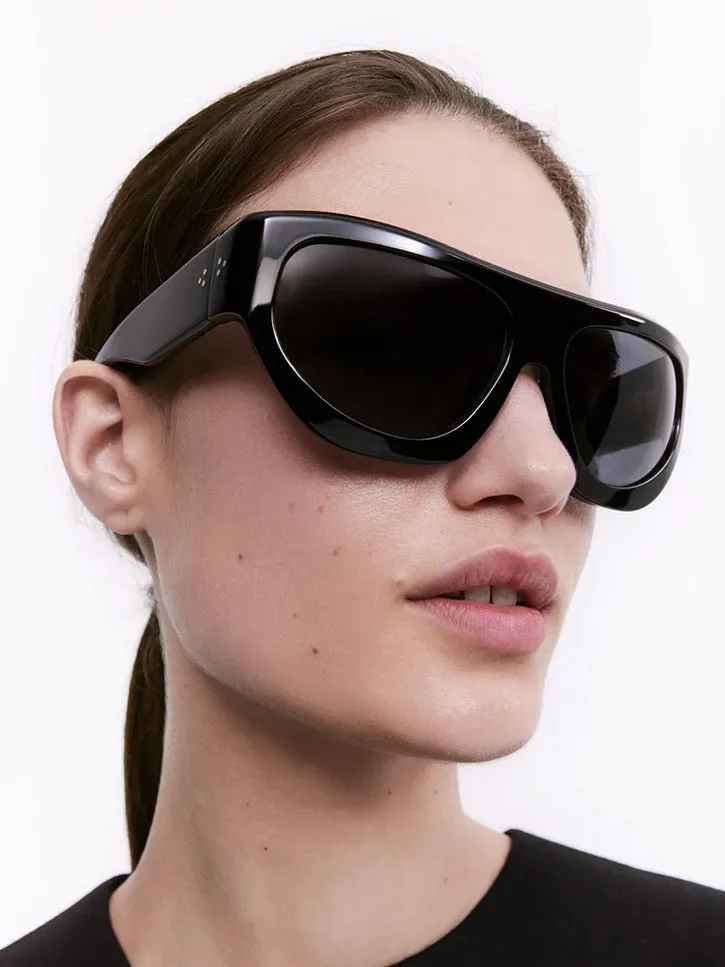 Port Tanger Dost Sunglasses, Black/Black