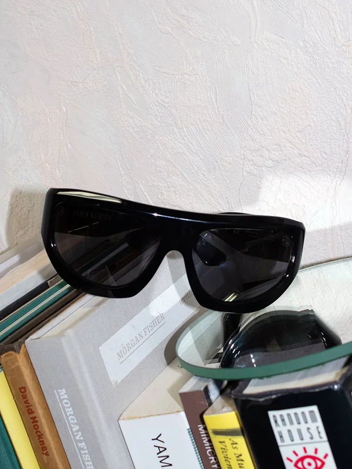 Port Tanger Dost Sunglasses, Black/Black