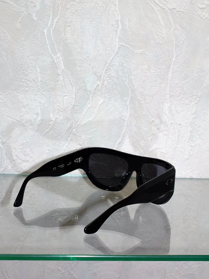Port Tanger Dost Sunglasses, Black/Black