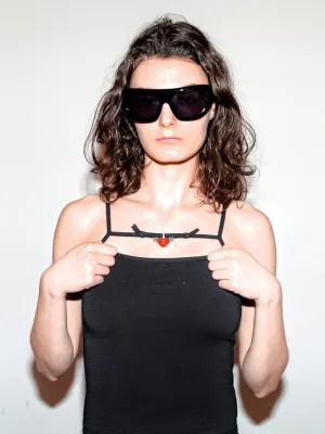 Port Tanger Dost Sunglasses, Black/Black
