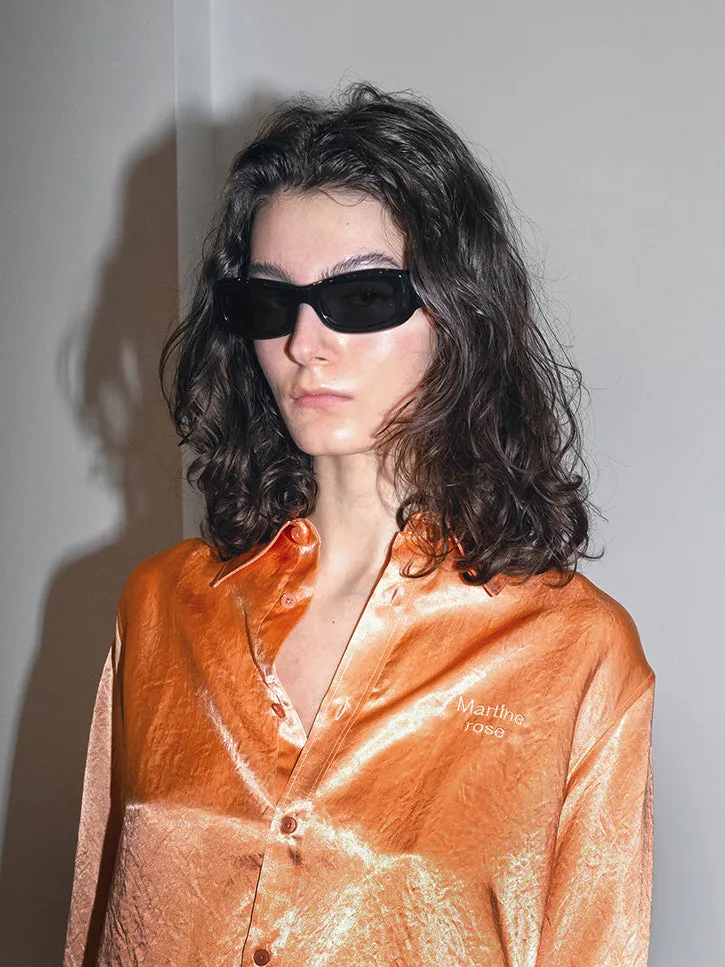 Port Tanger Saudade Sunglasses, Black/Black