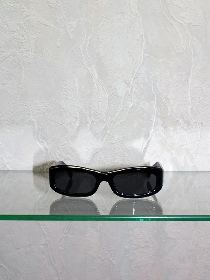 Port Tanger Saudade Sunglasses, Black/Black