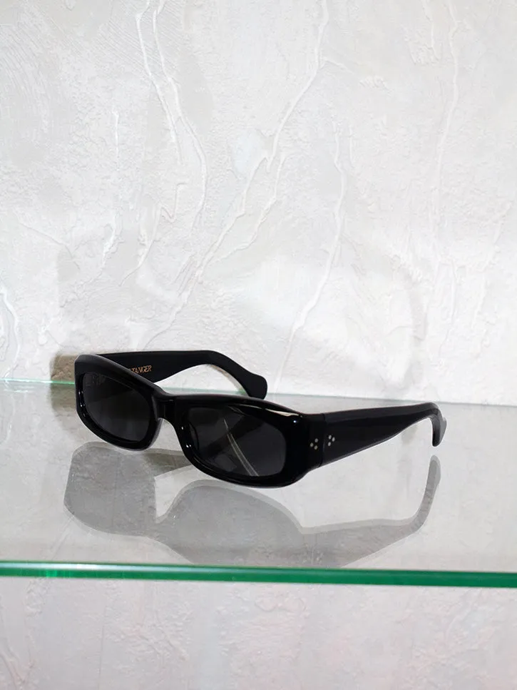 Port Tanger Saudade Sunglasses, Black/Black