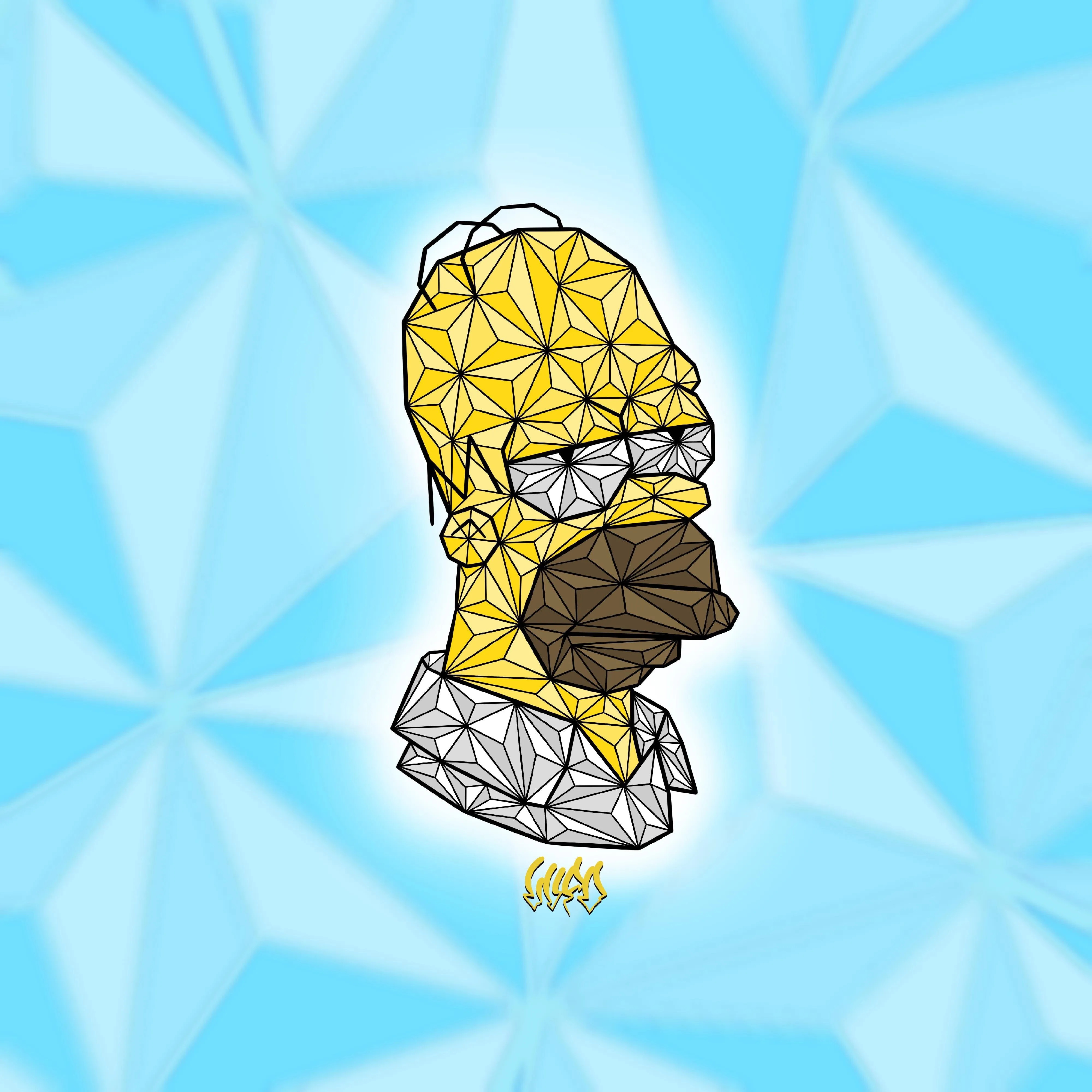 "Crystal Homer" canvas prints