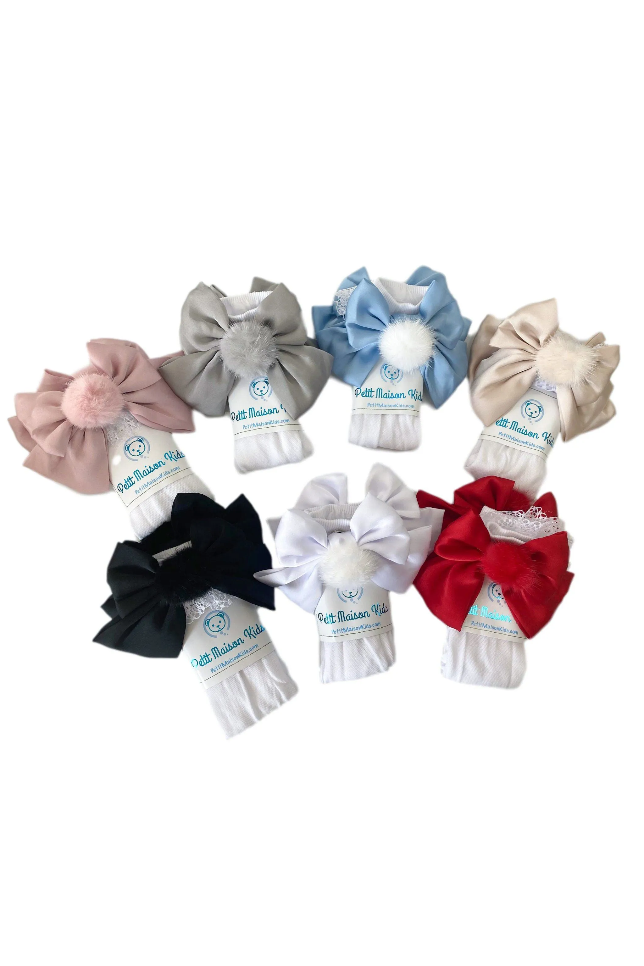"Lana" Pom Pom Bow Socks