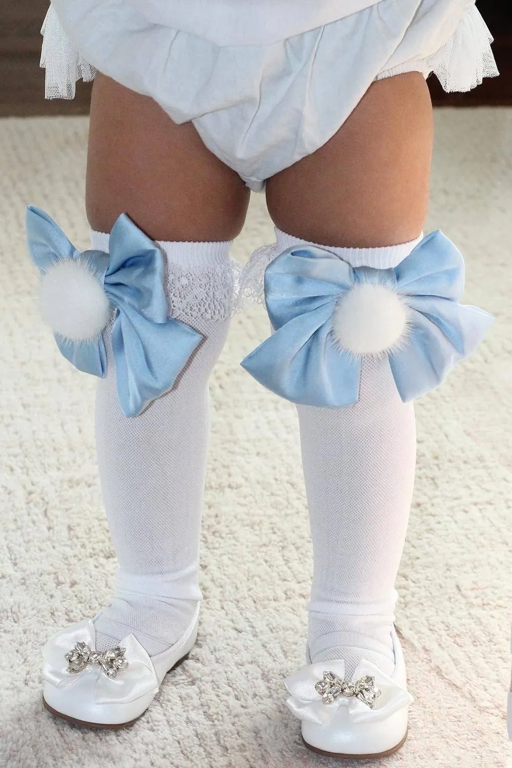 "Lana" Pom Pom Bow Socks