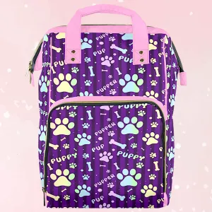 Rainbow Pup Large Diaper Bag