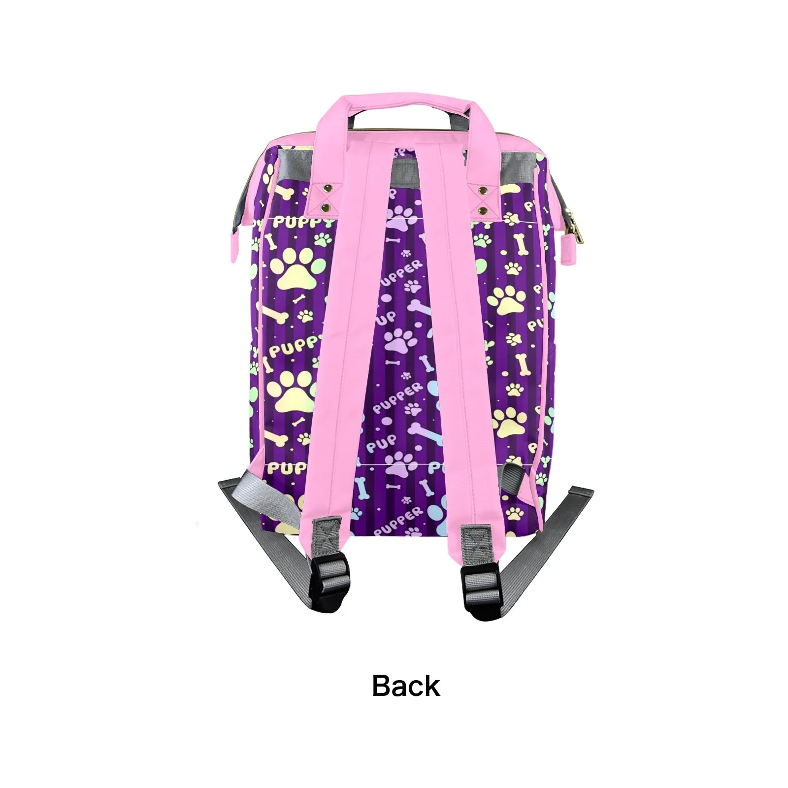 Rainbow Pup Large Diaper Bag