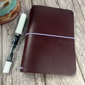 Ready-to-Ship, Classic Pocket, Burgandy Leather Traveler's Notebook