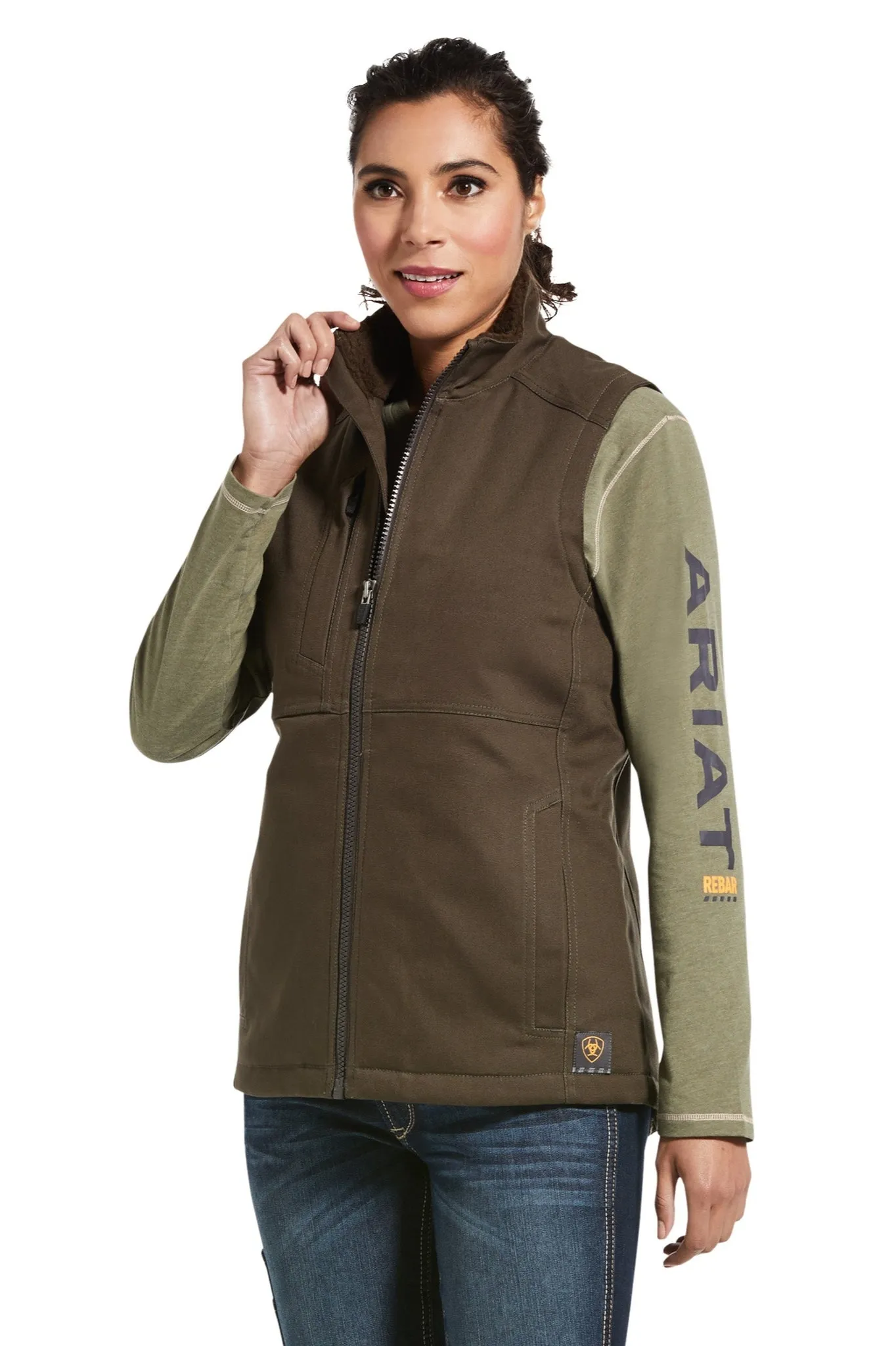 REBAR DURACANVAS INS VEST Damen Braun