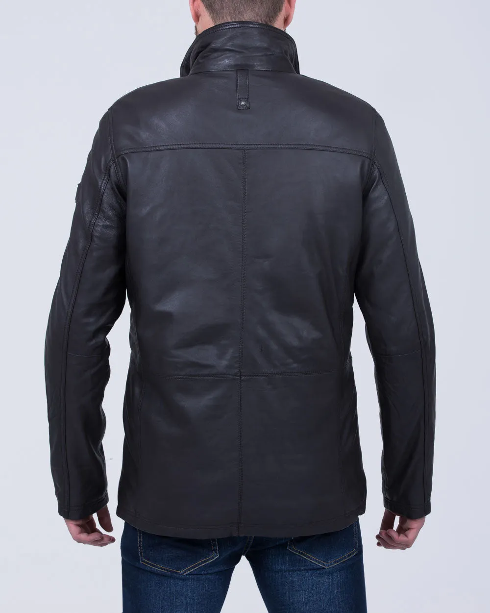 Redpoint Carlson Tall Leather Jacket (brown)