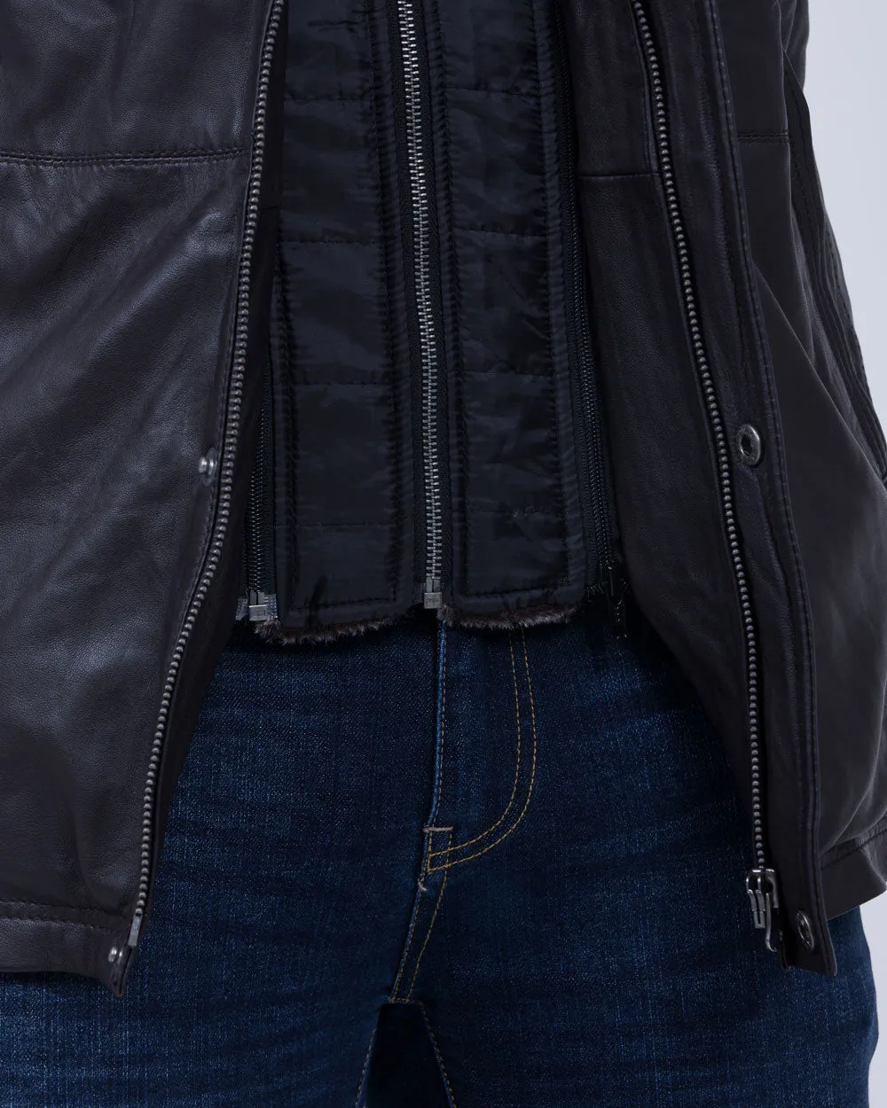 Redpoint Carlson Tall Leather Jacket (brown)