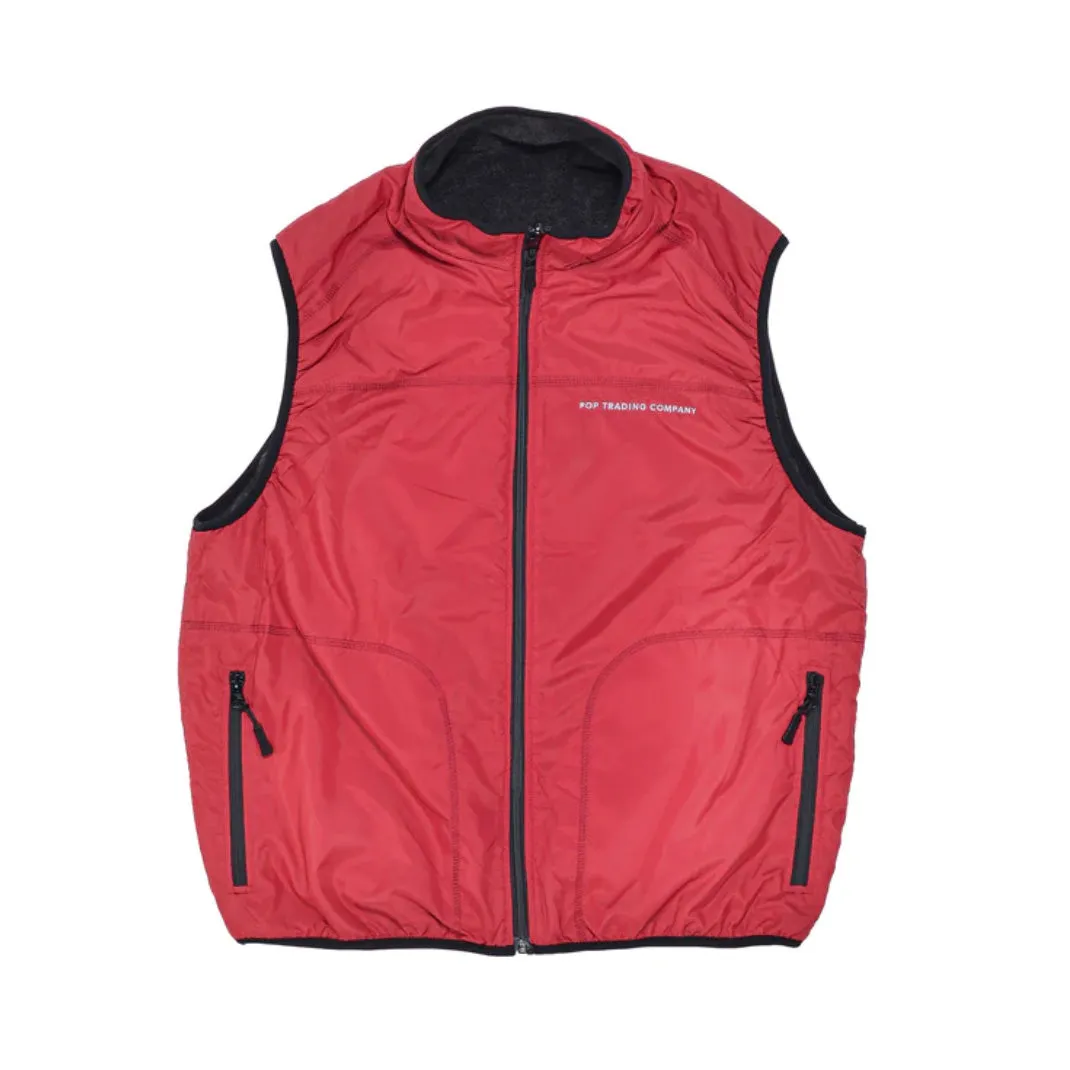 reversible vest anthracite rio red