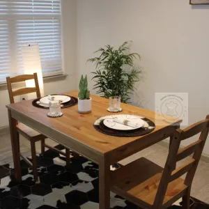 Round Brindle Cowhide Placemats -  16 inches diameter  - Single or set of two and four mats