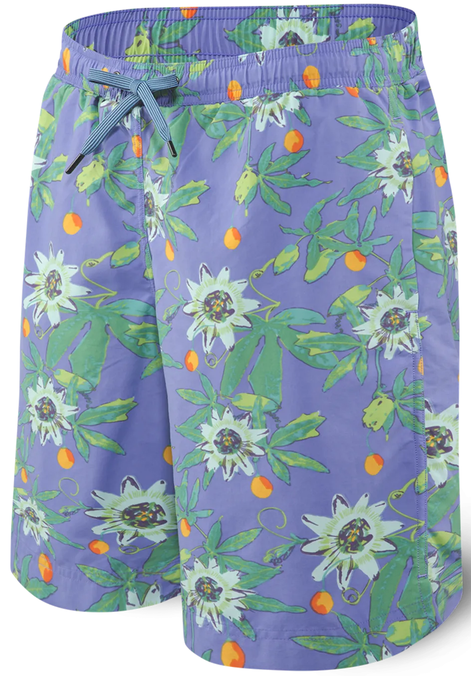 SAXX Cannonball 2n1 Short Purple Hawaiian Noir