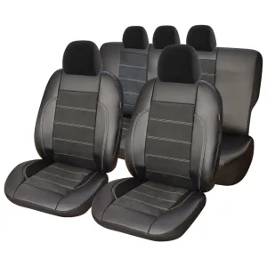 Seat Covers Set Umbrella Exclusive Leather and Alcantara