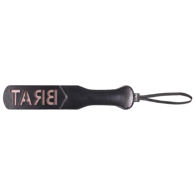 Sex & Mischief Brat Paddle - Rose Gold/Black