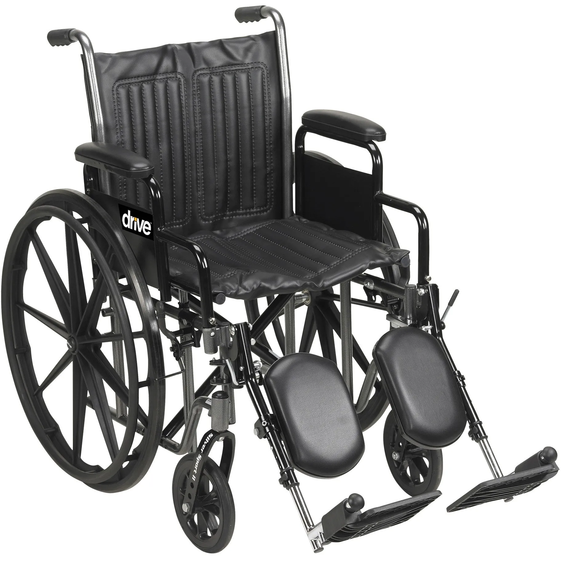 Silver Sport 2 Wheelchair, Detachable Desk Arms, Elevating Leg Rests, 20" Seat - 1 Each