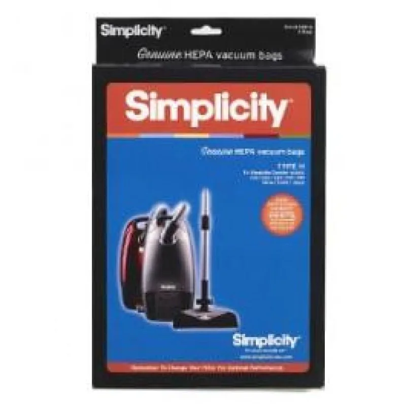 Simplicity OEM HEPA Bag Type "H"