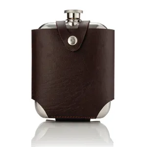 STAINLESS STEEL FLASK AND TRAVELING CASE