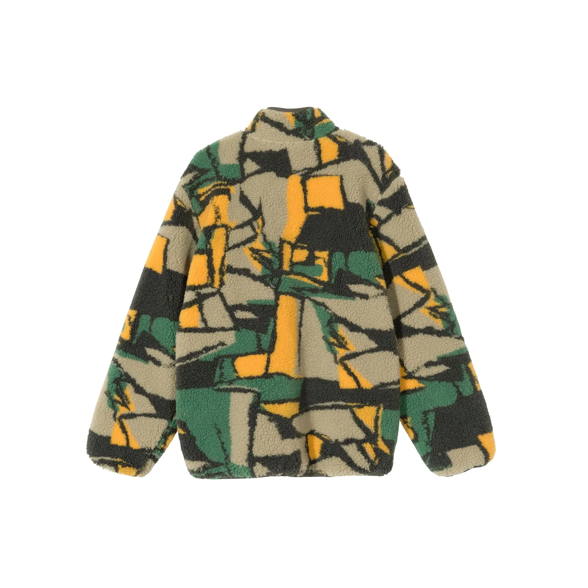 STUSSY Womens Block Sherpa Pullover Sweatshirt