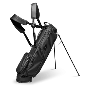 Sunday Golf El Camino Golf Stand Bag Black Leather (Bag Height 34")