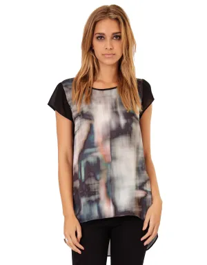 SW3 Bespoke Devon Shark Bite Top with Chiffon Back