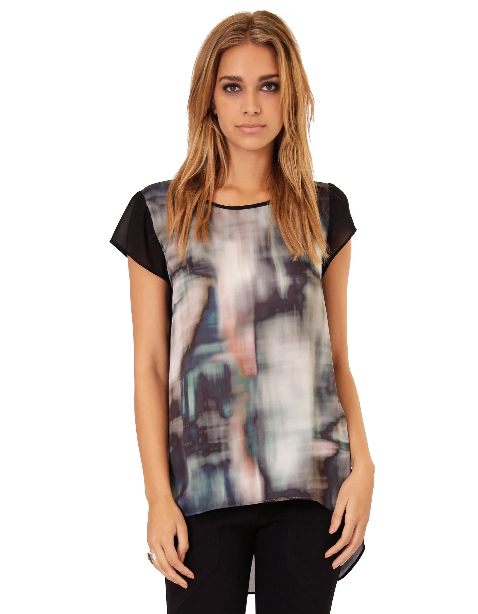 SW3 Bespoke Devon Shark Bite Top with Chiffon Back