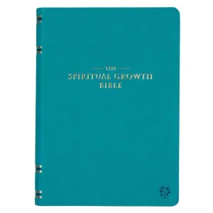 Teal Faux Leather Spiritual Growth Bible
