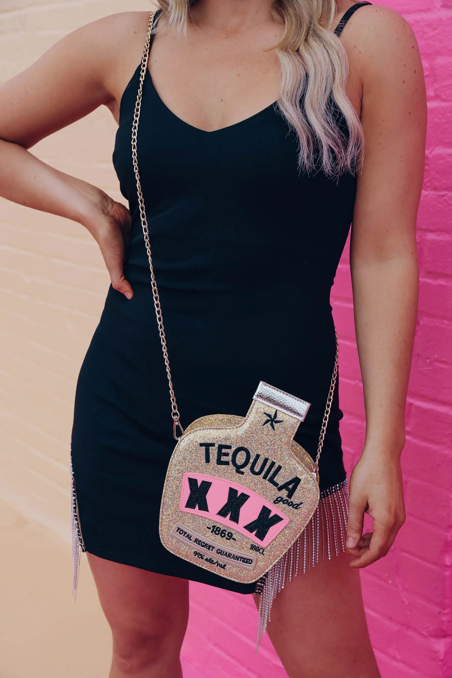 Tequila Lover Purse - Gold