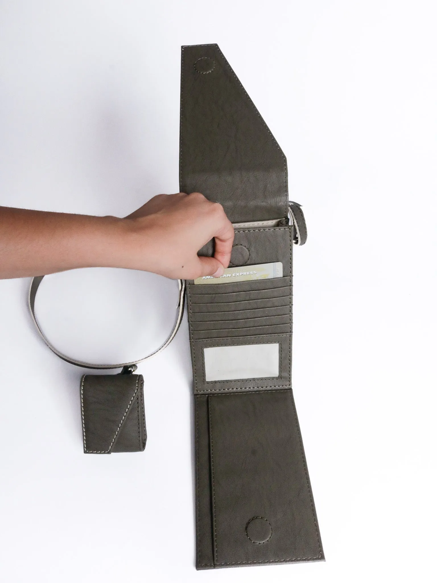 The Record Phone Bag:grey
