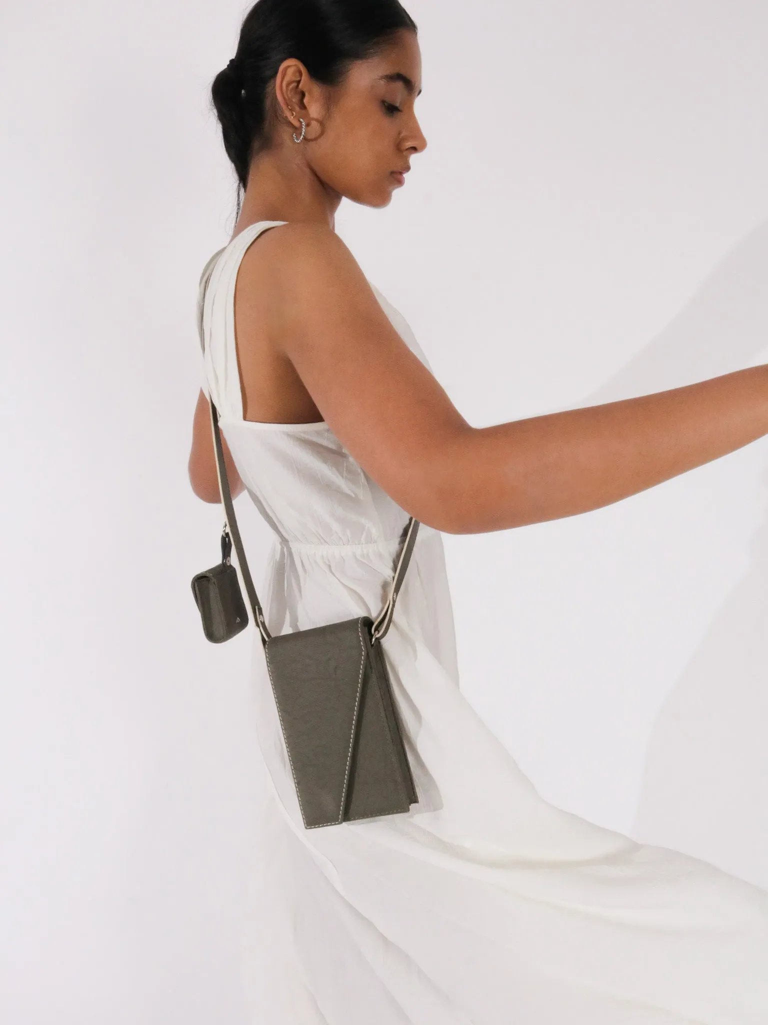 The Record Phone Bag:grey