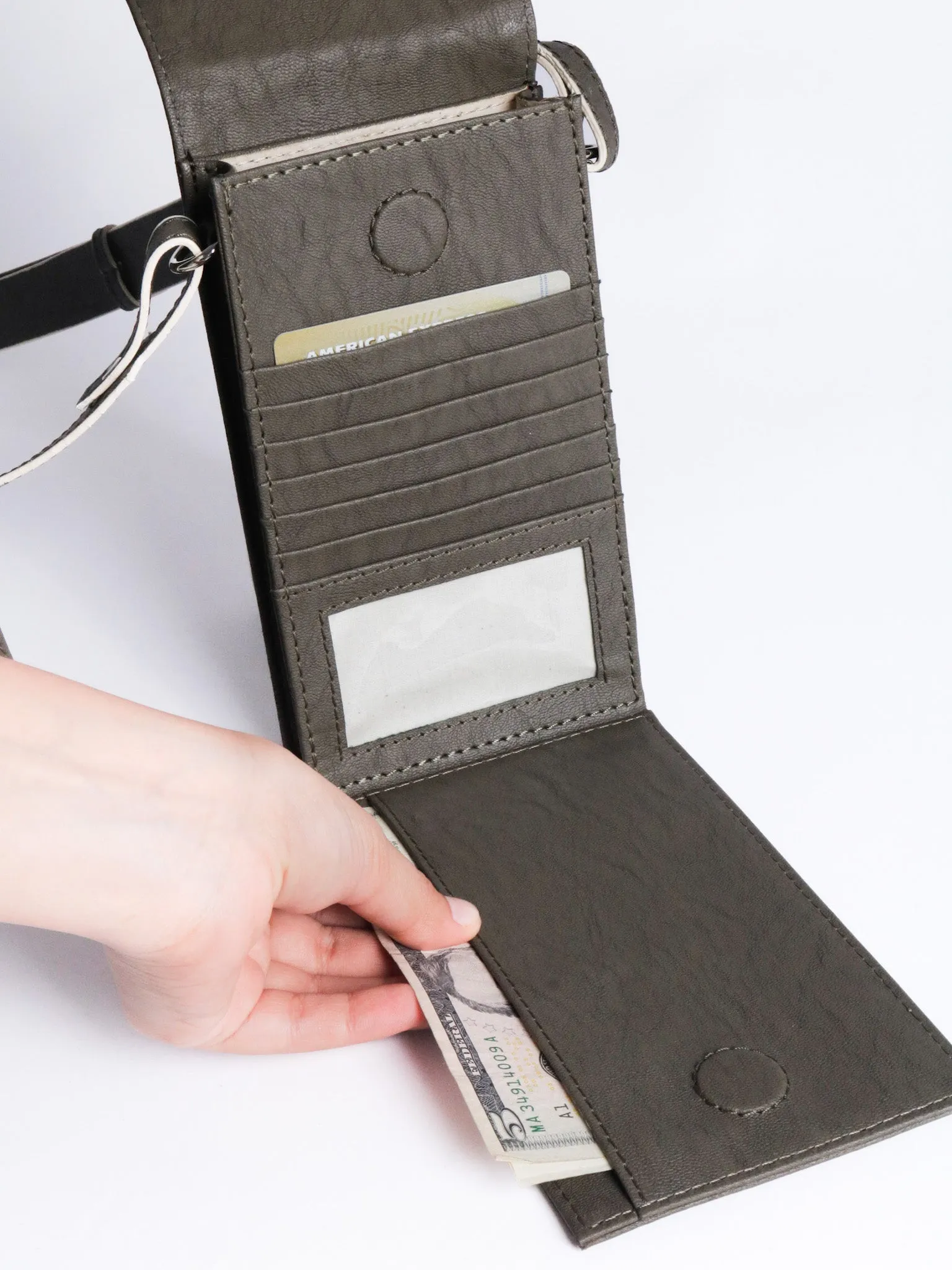 The Record Phone Bag:grey