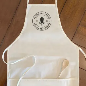 Tree Stamp w/ City, State - Women's Apron