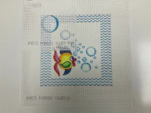 tth fairy pocket pillow, fish bubbles 11685