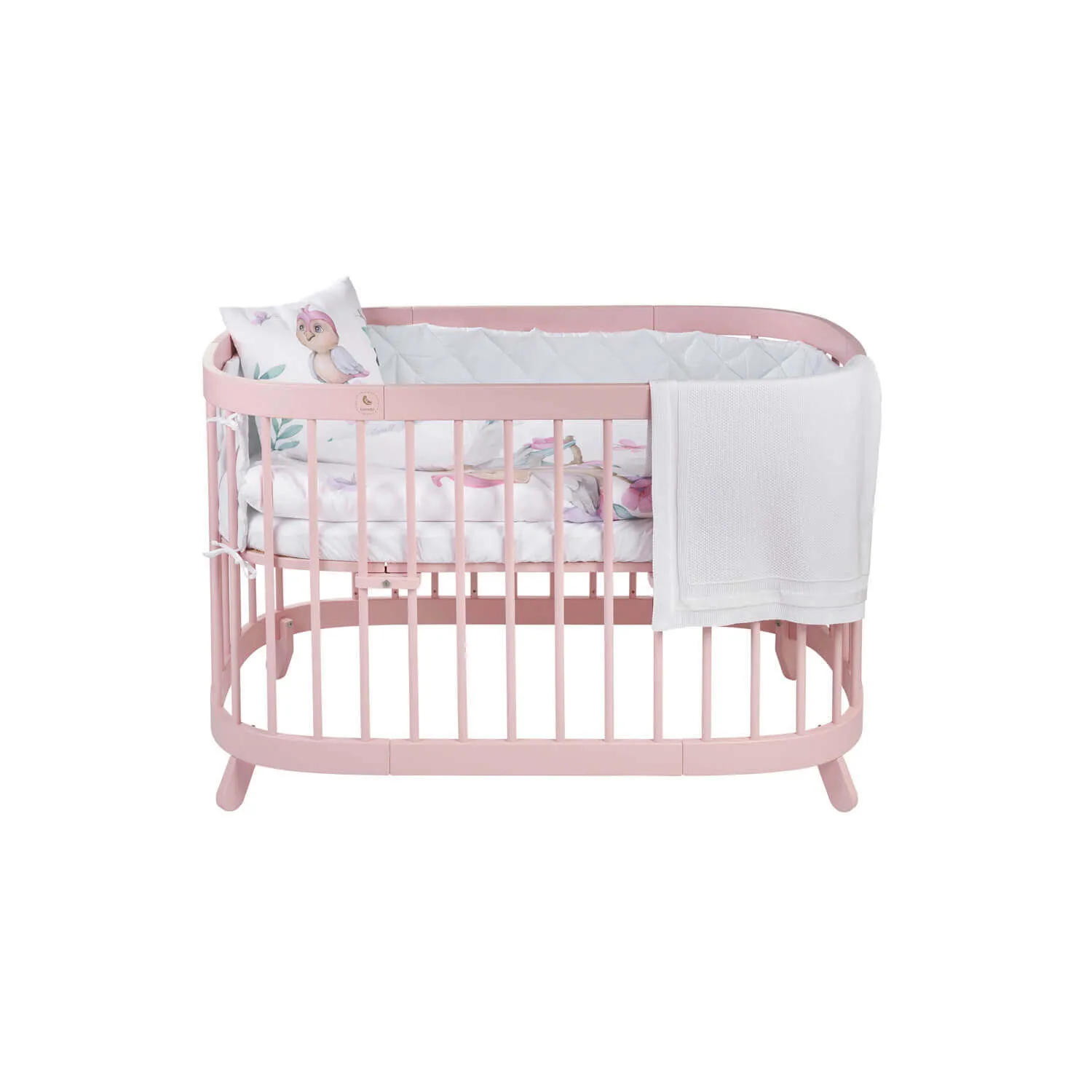 Tweeto 7 in 1 Baby Cot Rose Multifunctional