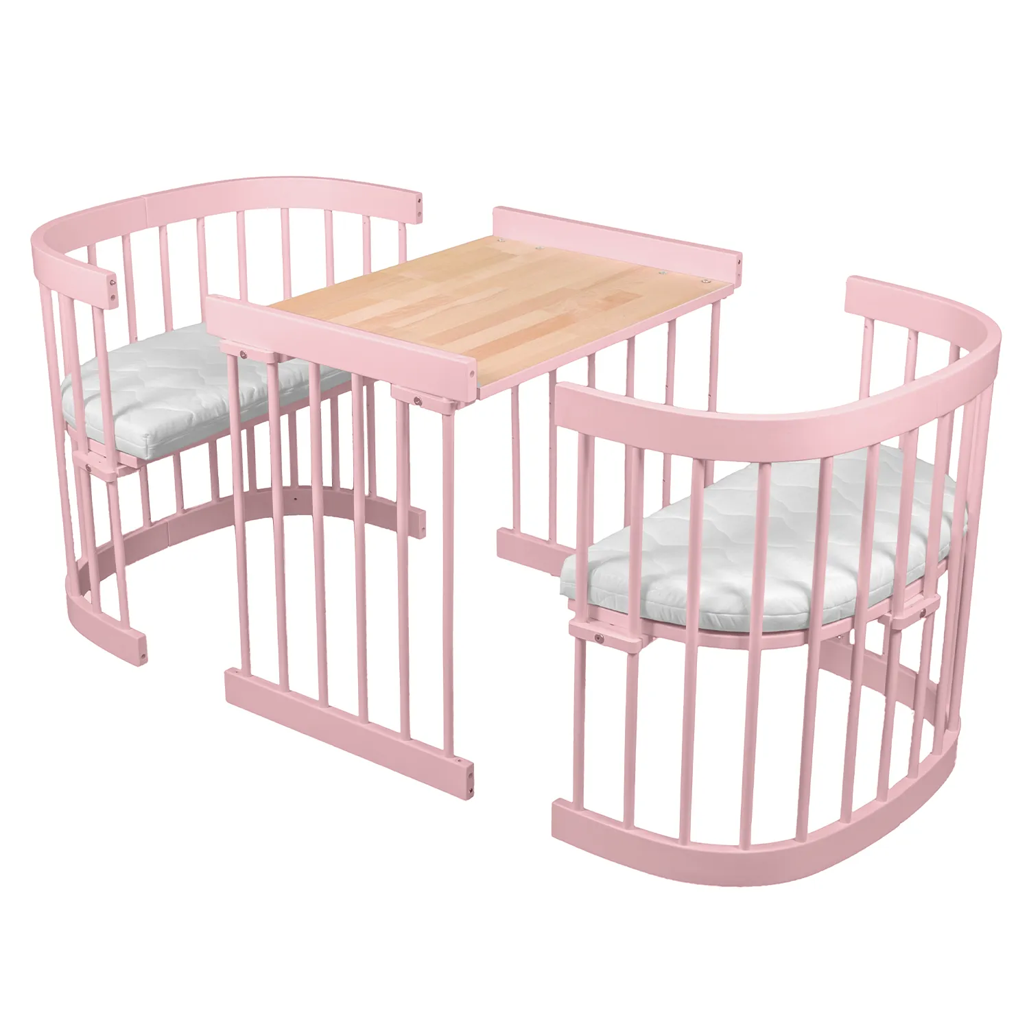 Tweeto 7 in 1 Baby Cot Rose Multifunctional