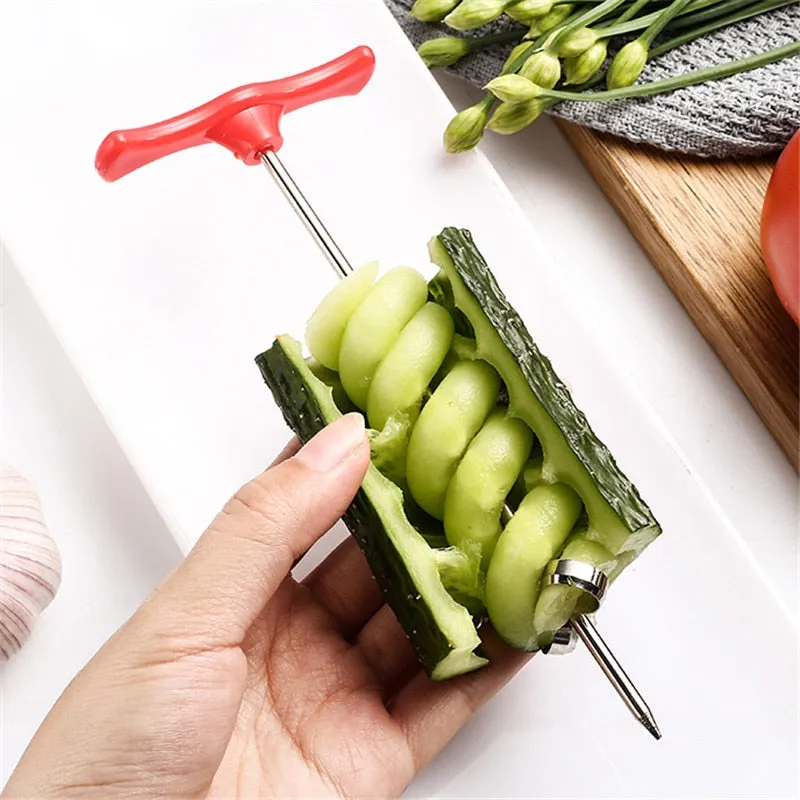 Vegetables Knife Chopper Easy Spiral Screw