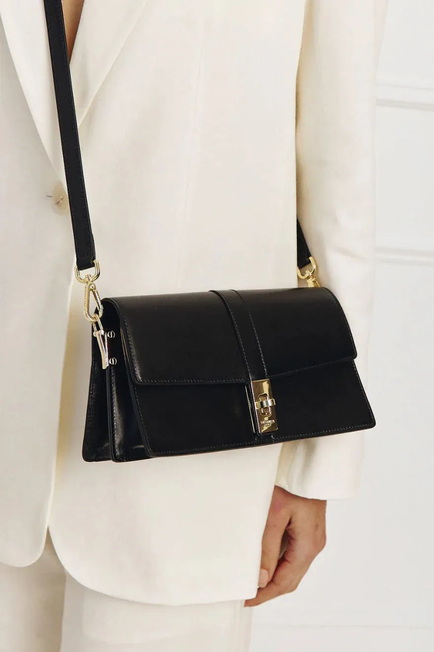 Vestirsi Claudia East West Black Leather